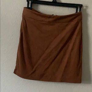 Brown mini skirt